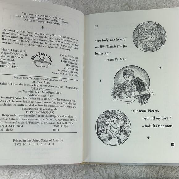 Aidan of Oren Lot of 3 HC good fantasy adventure novels complete set Alan Jean - Picture 6 of 8